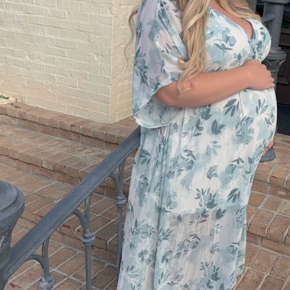 Baltic Born Green Floral Maxi Dress